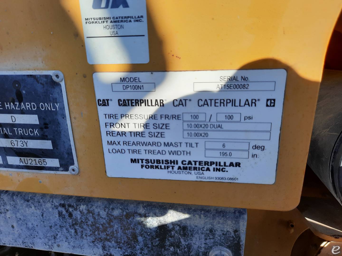 2016 Cat DP100N1