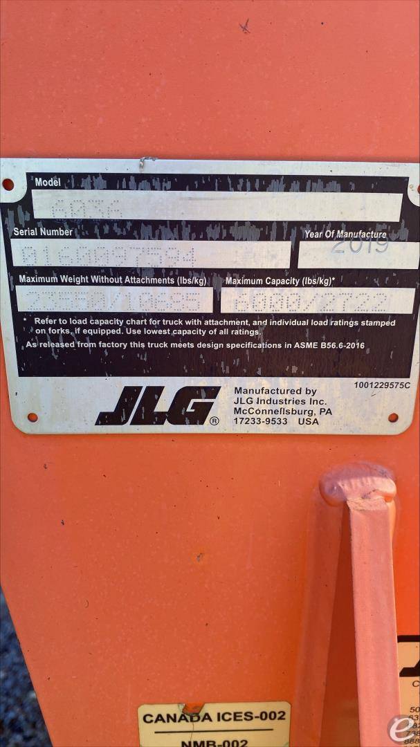 2019 JLG 6036