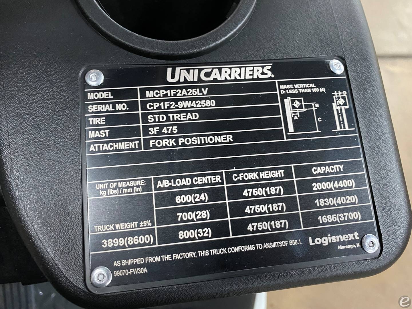 2023 Unicarriers CF50LP