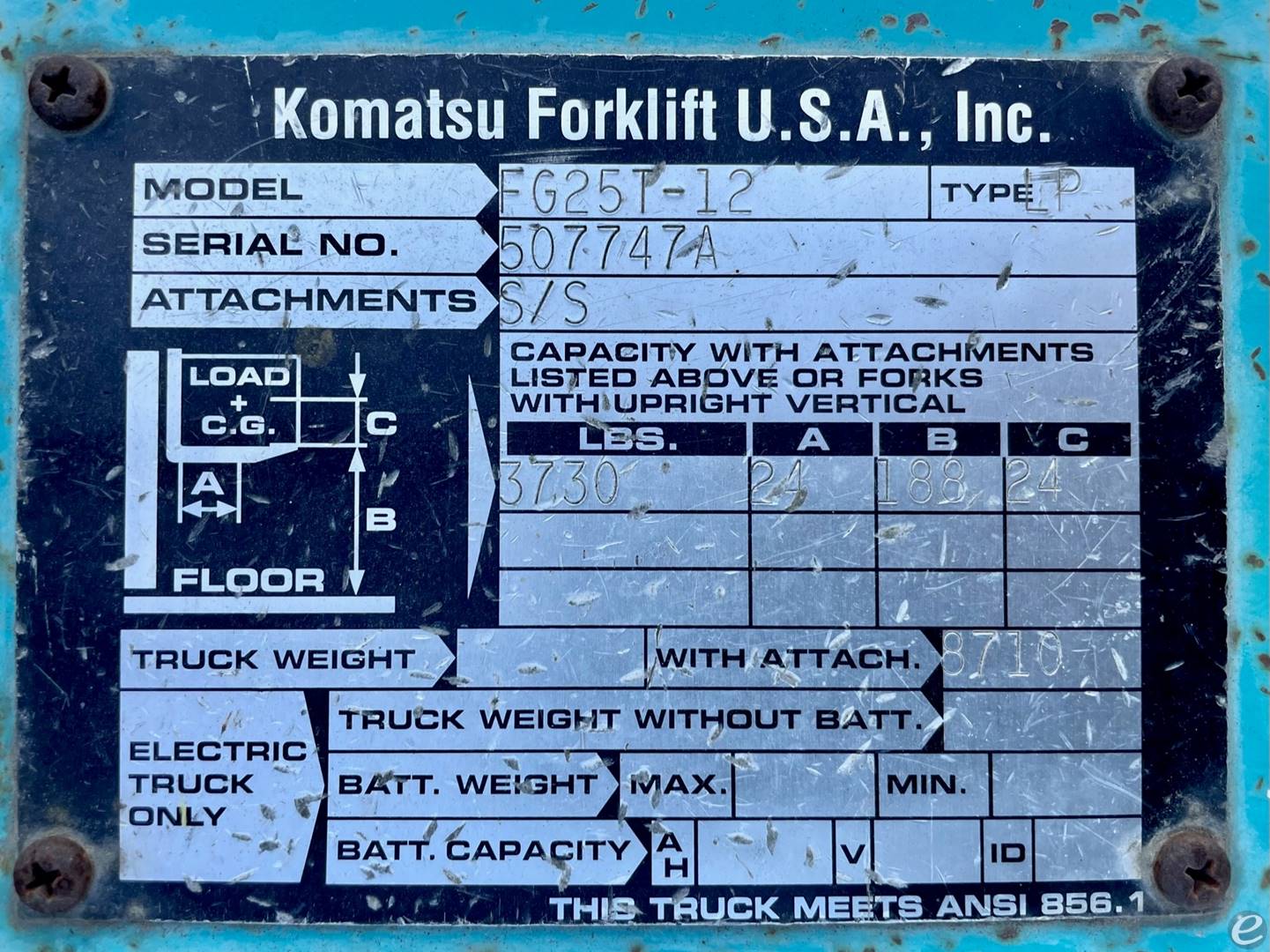 1998 Komatsu FG25T-12