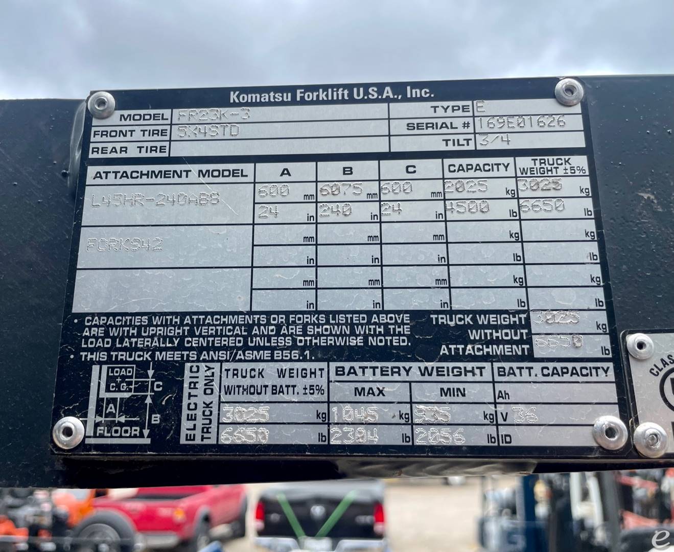 2019 Komatsu FR23K-3