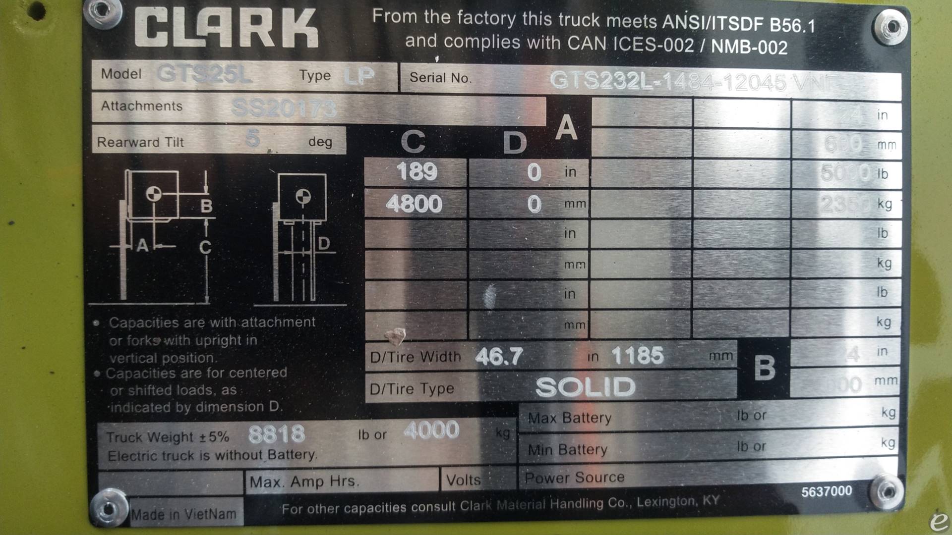 2023 Clark GTS25L