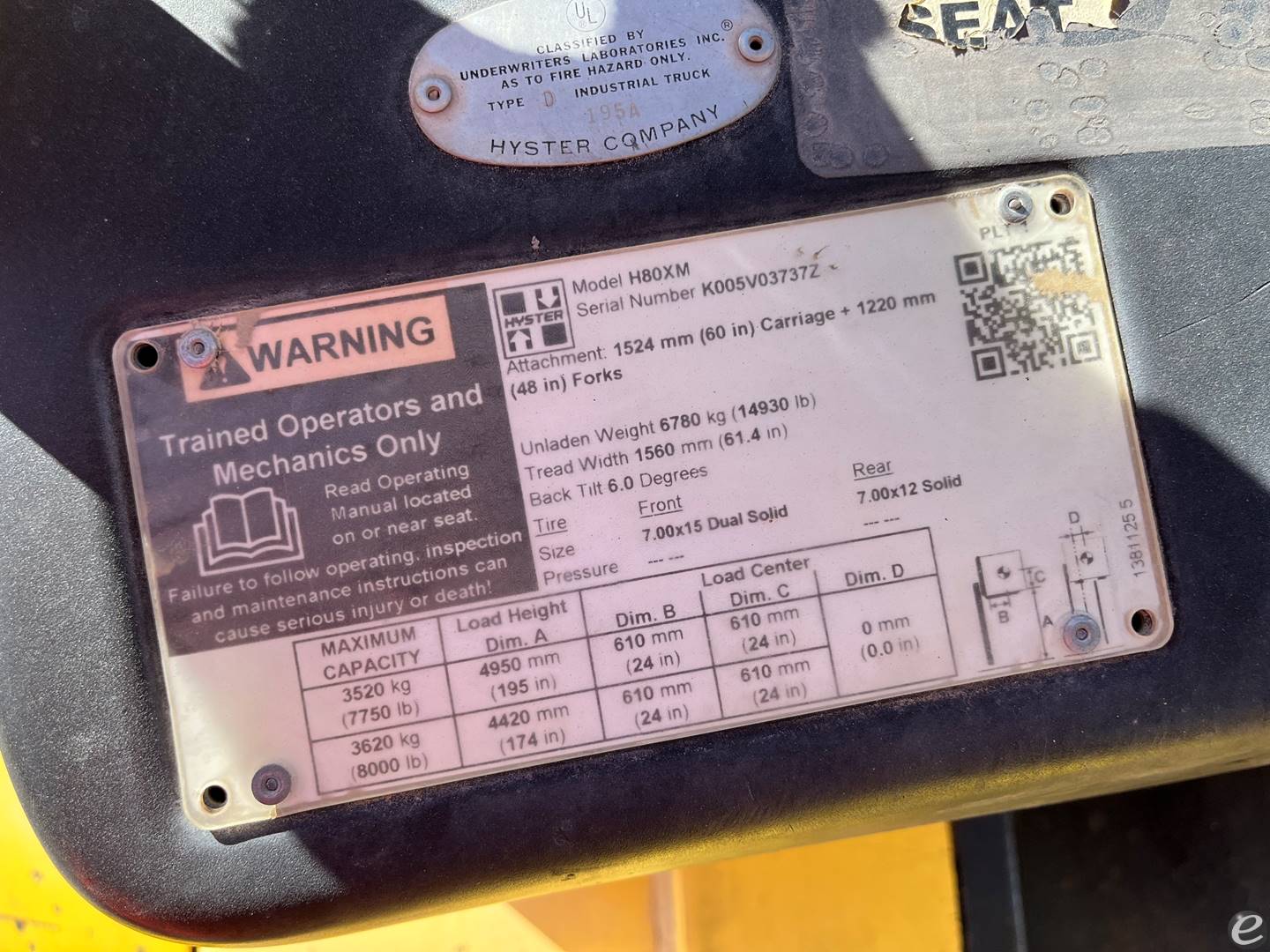 2005 Hyster H80xm