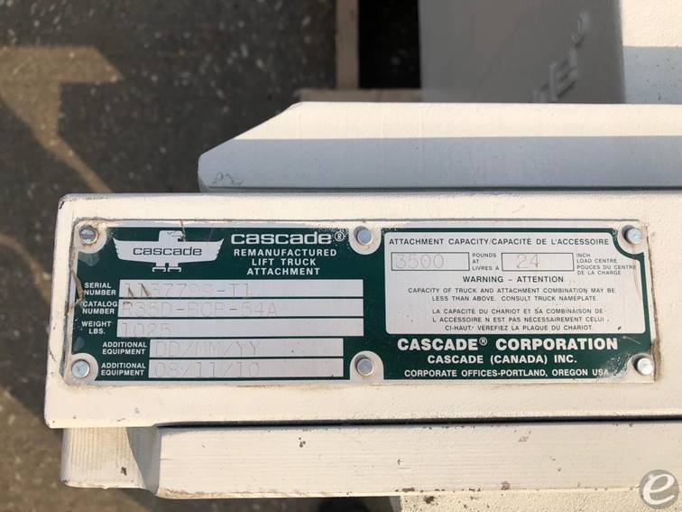 2010 Cascade 35D-BCB-54A