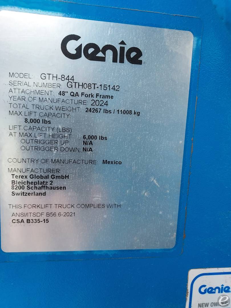 2024 Genie GTH844