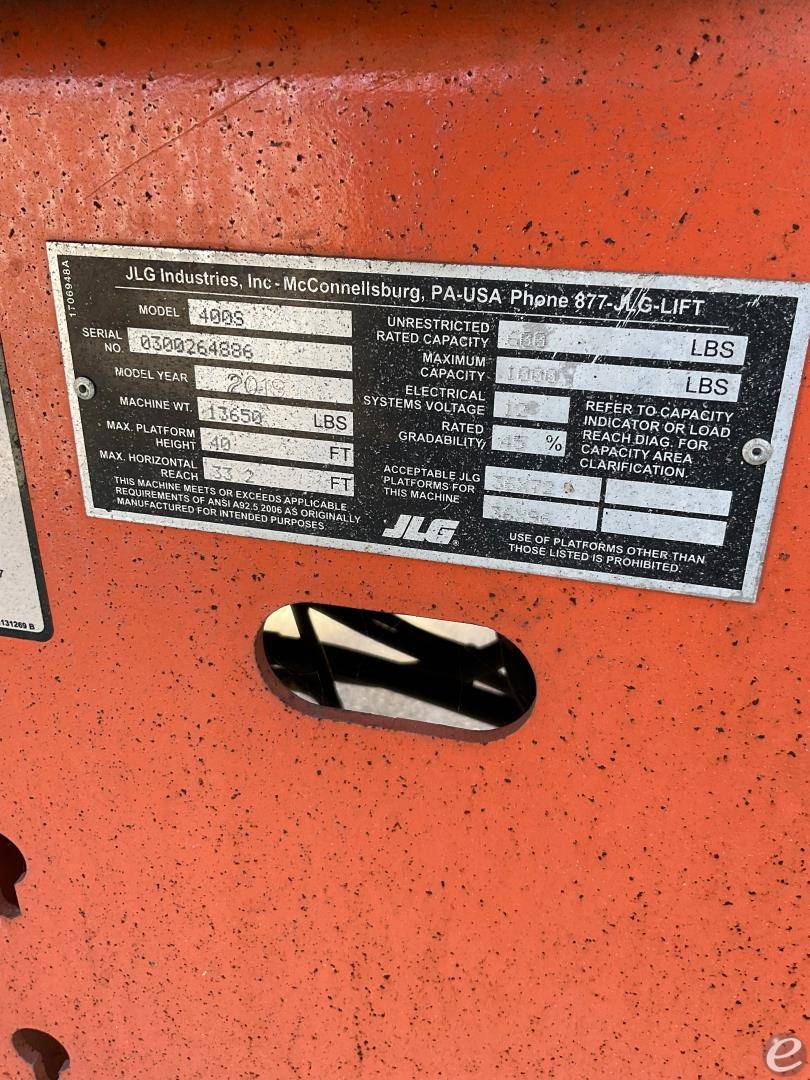 2019 JLG 400S