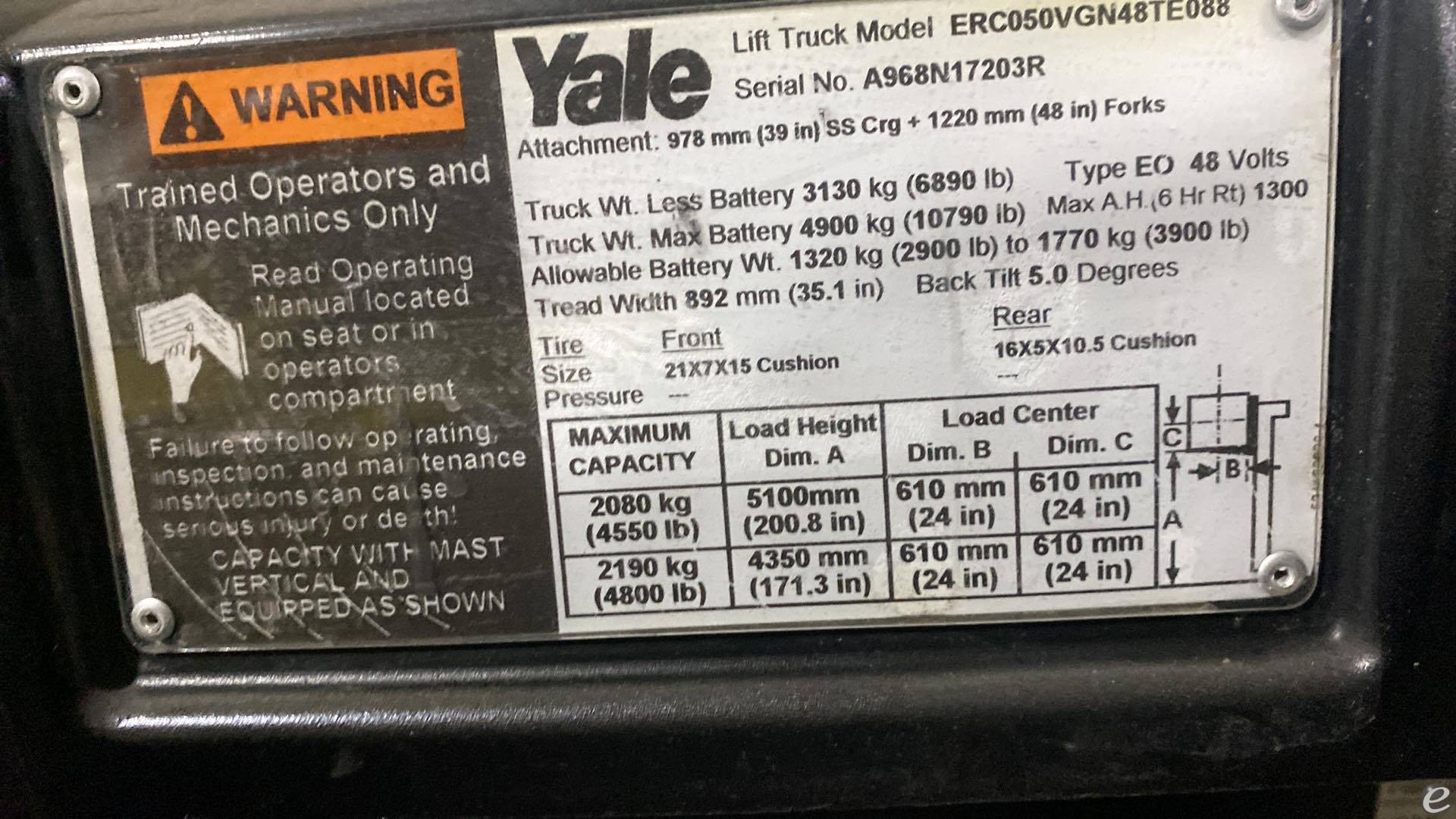 2017 Yale ERC-050