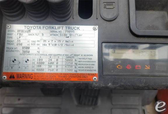 2018 Toyota 8FBCHU25