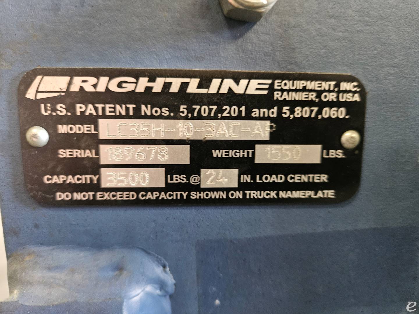 2018 Rightline LC35H-10-AP-3AC