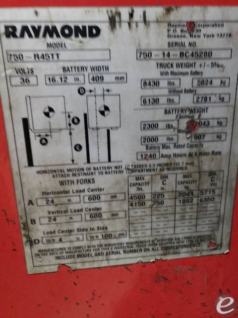 2014 Raymond 750-R45TT