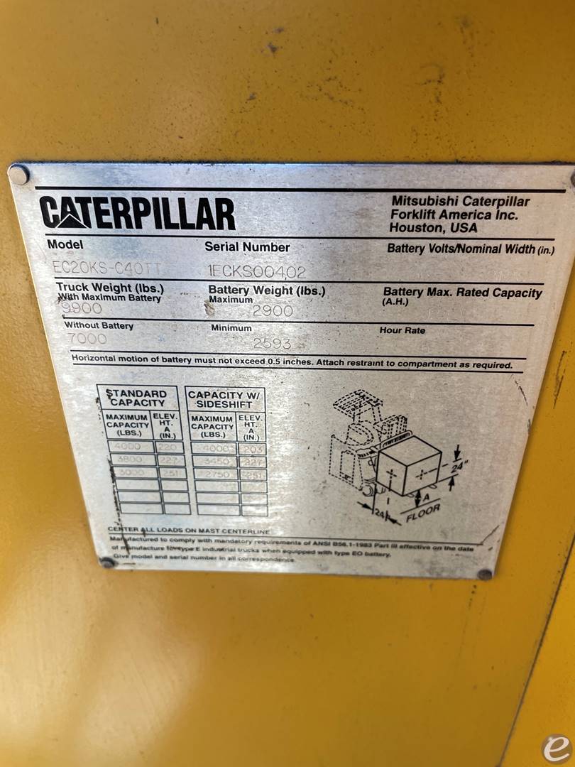 2007 Cat ec20ks-c40tt