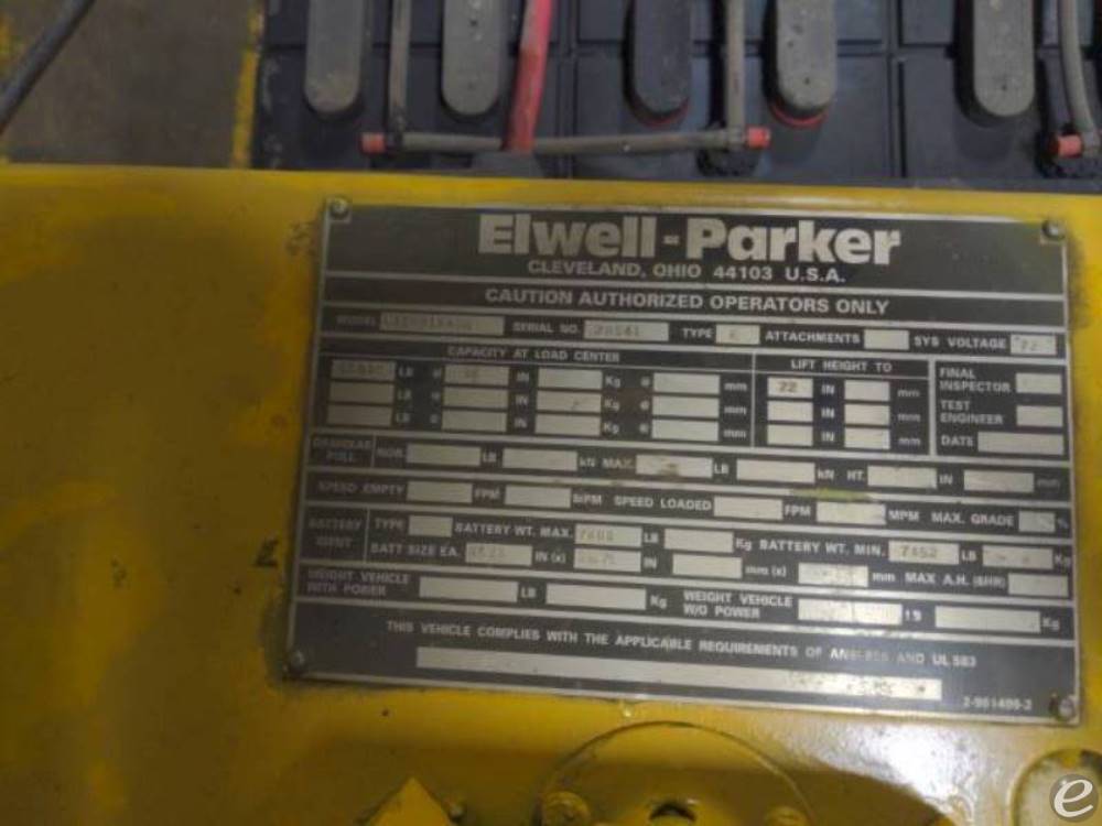 Elwell Parker L30-815-60