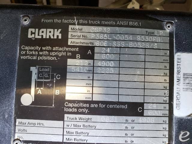 2000 Clark CGP32