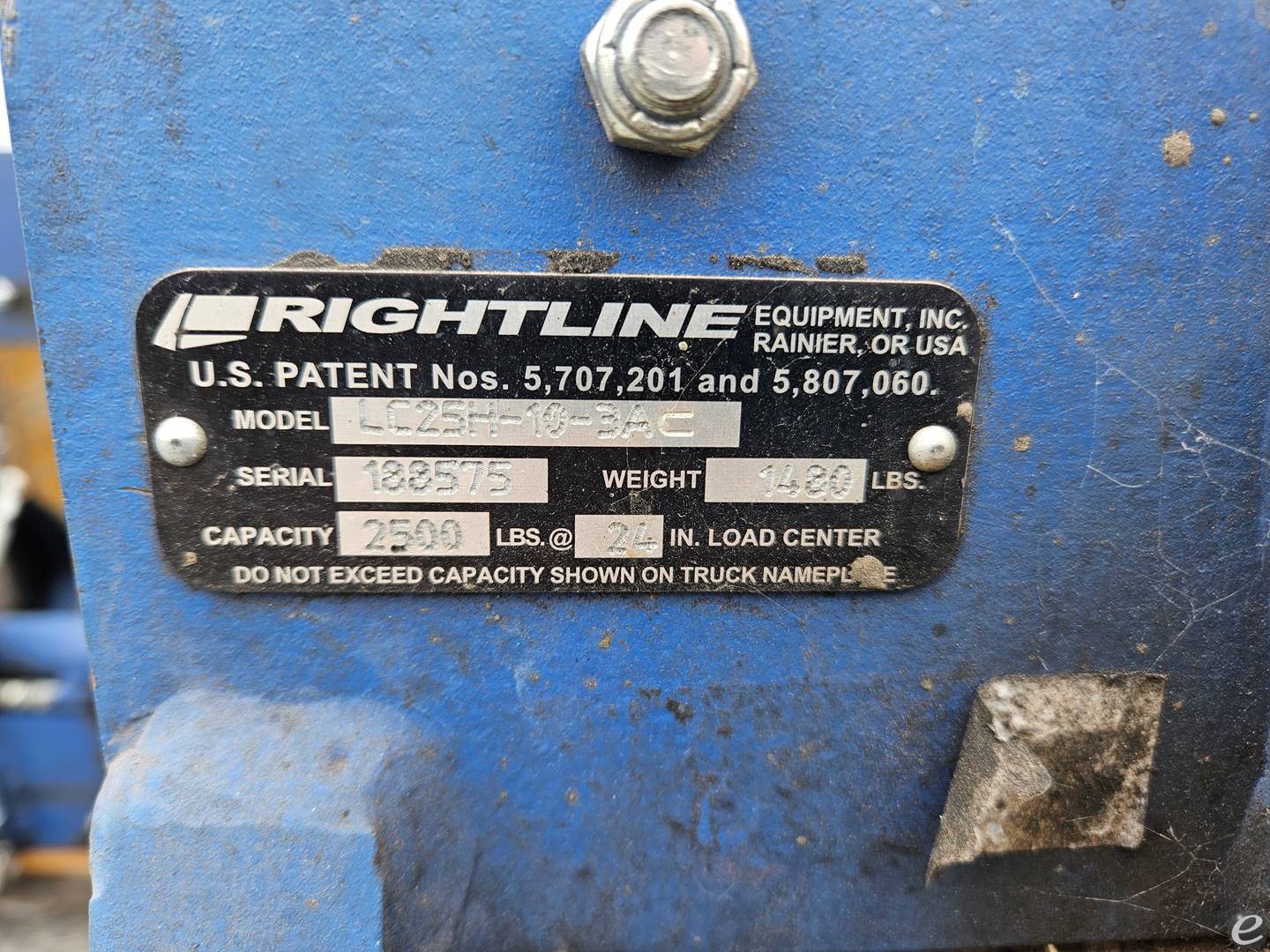 2018 Rightline LC25H-10-3AC