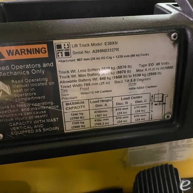 2017 Hyster E30XN