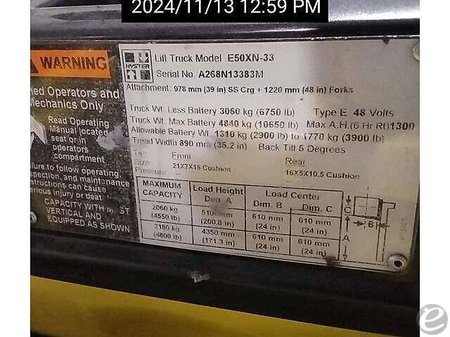 2014 Hyster E50XN