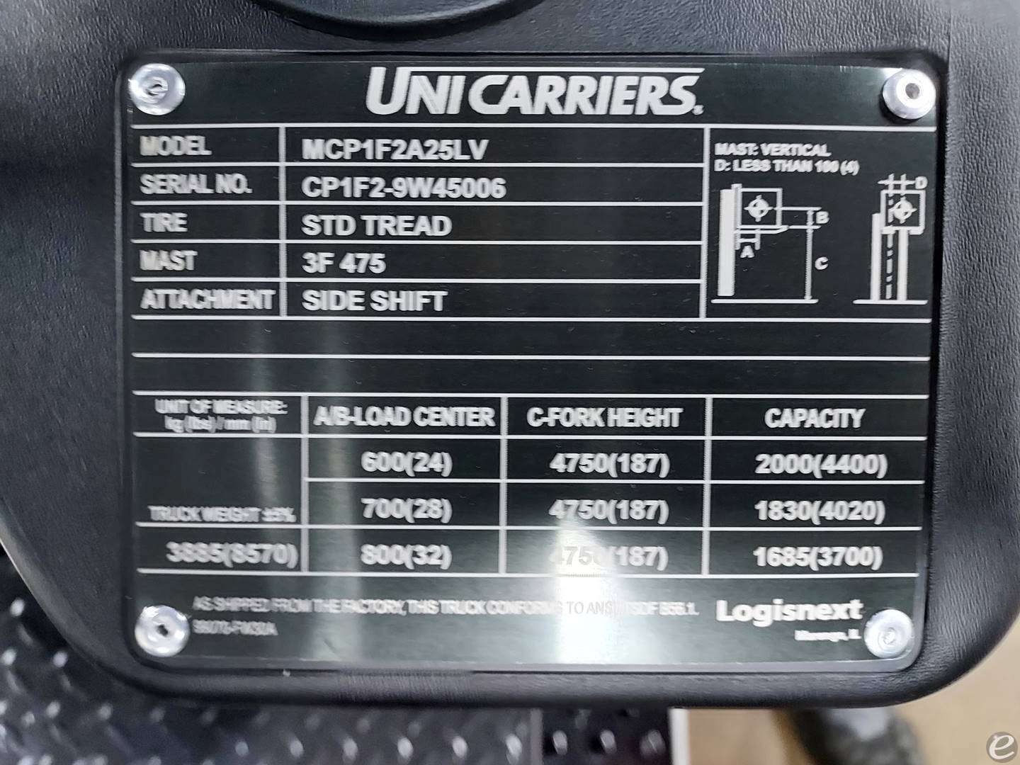 2024 Unicarriers CF50LP